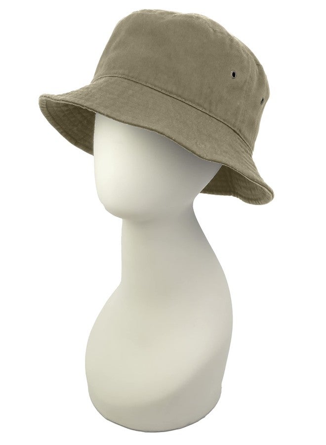 Utmost Bucket Hat 100% Cotton & Denim Lightweight Packable Outdoor Summer Beach Fishing Sun Hat(S/M, 1pc Khaki) - Image 2
